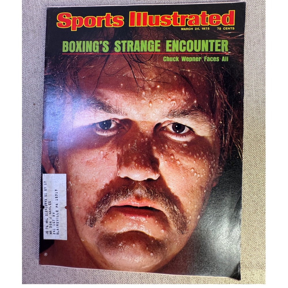 1975 Sports Illustrated Mar 24 Chuck Wepner Ali Rocky Inspiration Vol 42 No. 12